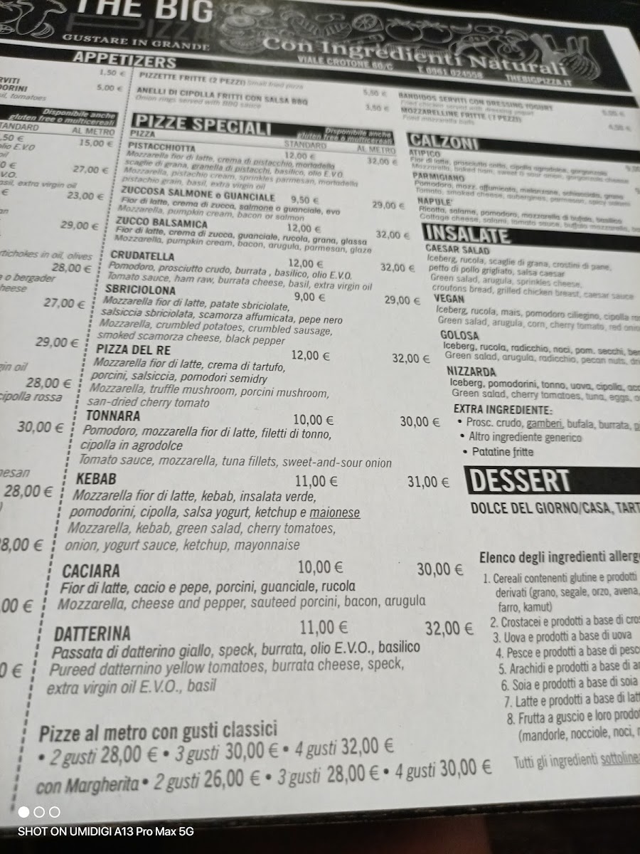 Menu The Big Pizza-7